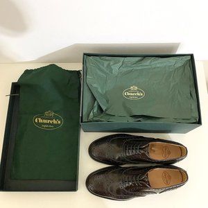 CHURCH'S Dark Brown Oxford/Brogues/Derby Shoes